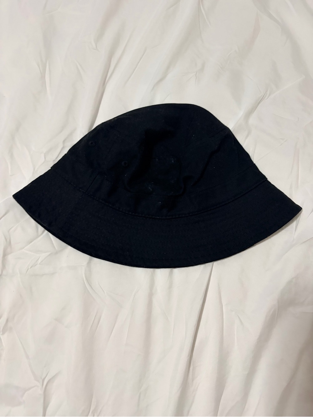 Chokolids Black Bucket Hat with Cream Trim